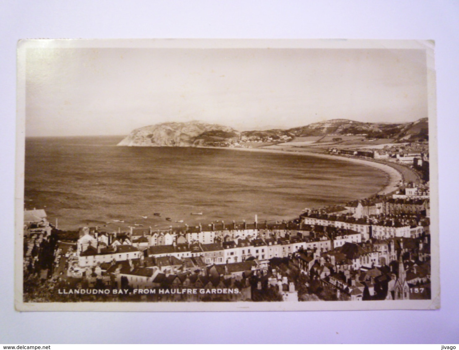 LLANDUDNO BAY , From  HAULFRE GARDENS   1956    - Zu Identifizieren