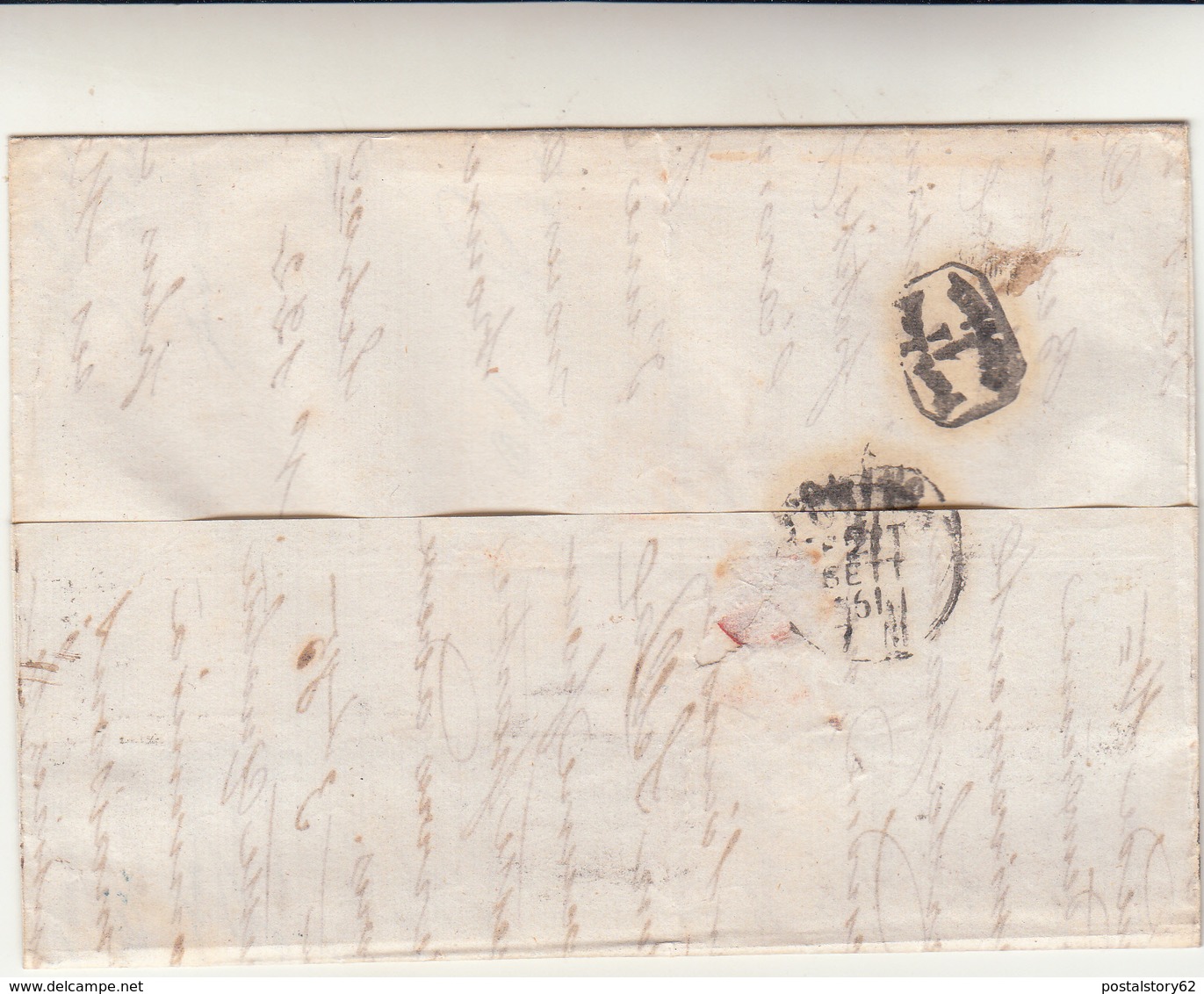 Paris To Torino, Cover Con Contenuto 1861 + PD - 1853-1860 Napoleone III