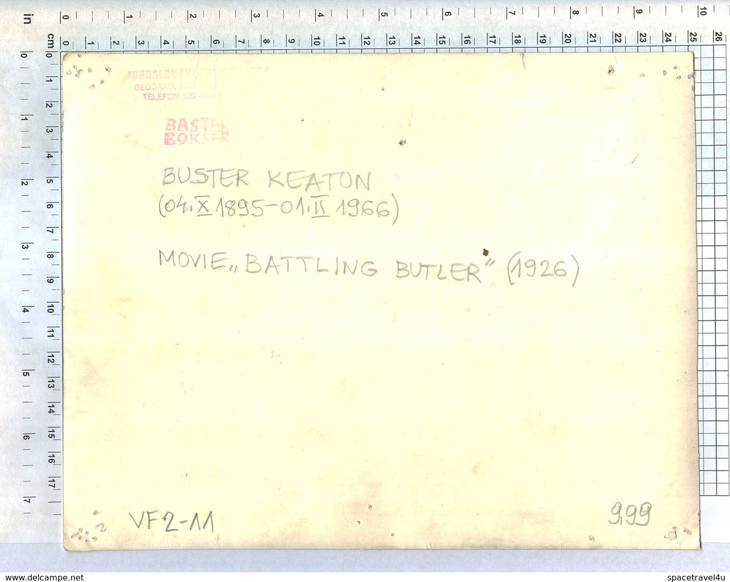 BUSTER KEATON (MOVIE "(Battling Butler" 1926.) - Vintage LOBBY CARD - MINI POSTER (VF2-11) - Cinema Advertisement