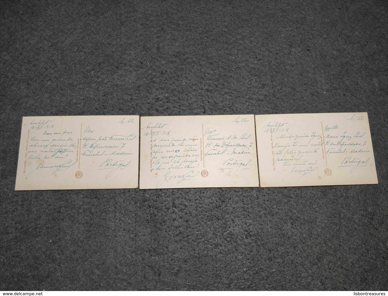 RARE ANTIQUE LOT X 3 POSTCARDS RED CROSS NURSE USED NOT CIRCULATED 1918 - Red Cross