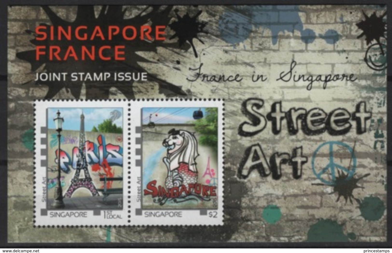 Singapore (2015)  - Block -   /  Joint Issue With France - Eiffel - Gezamelijke Uitgaven