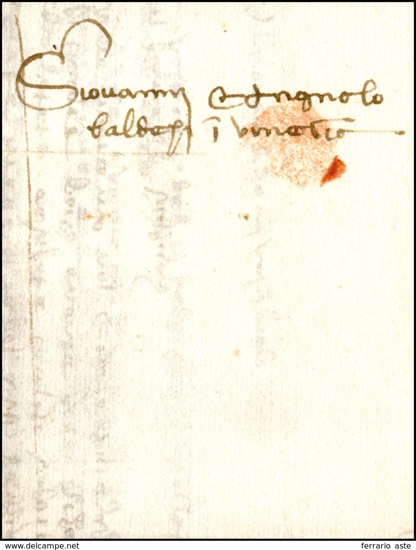 37 1458 - Lettera Completa Di Testo Da Firenze Luglio 1458 A Venezia.... - 1. ...-1850 Prefilatelia