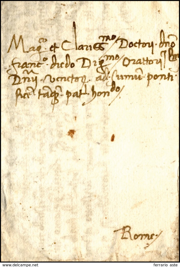 42 1482 - Lettera Completa Di Testo Da Venezia Marzo 1482 A Roma.... - 1. ...-1850 Vorphilatelie