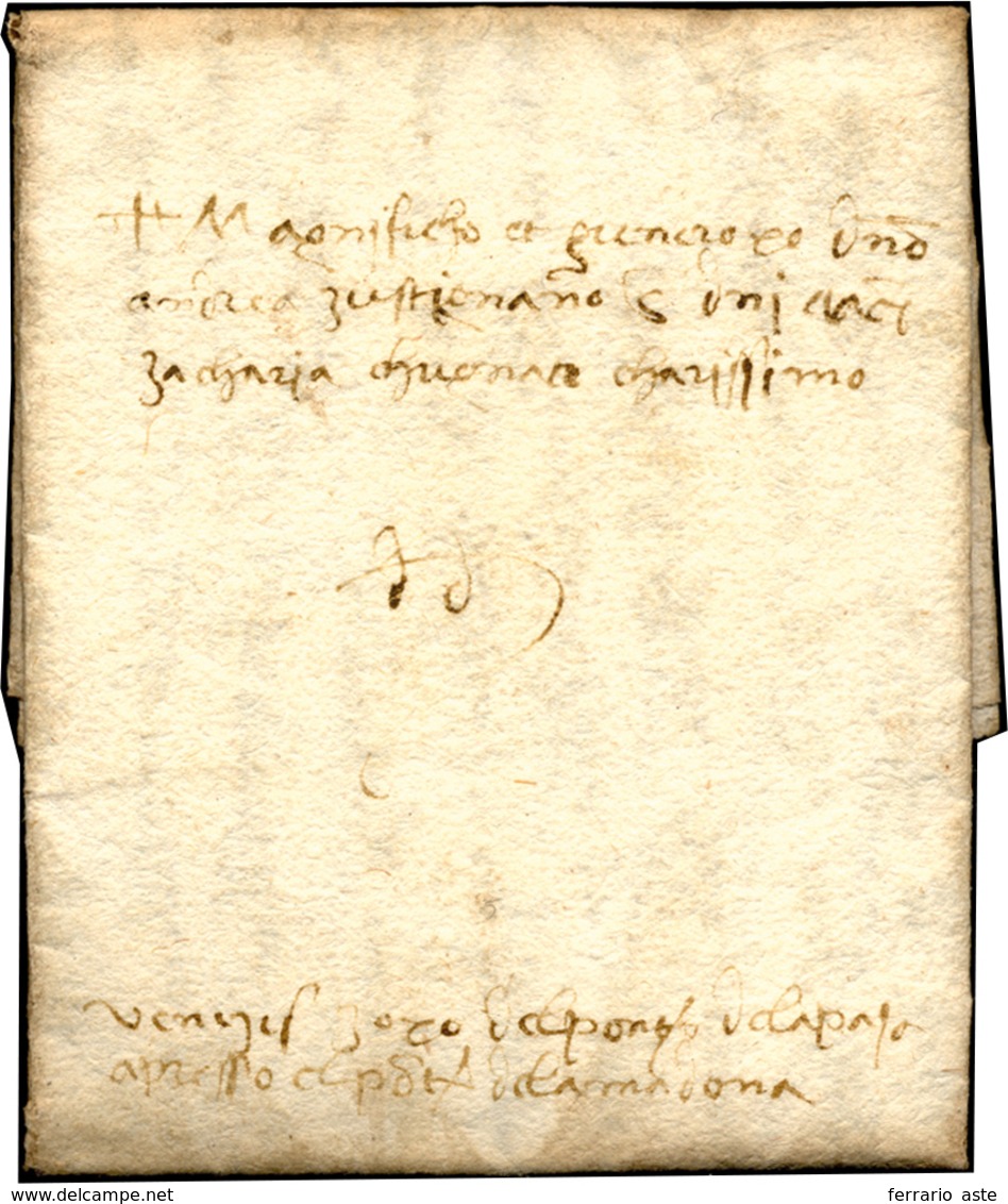 45 1486 - Lettera Completa Di Testo Da Cividale 4/3/1486 A Venezia.... - 1. ...-1850 Vorphilatelie