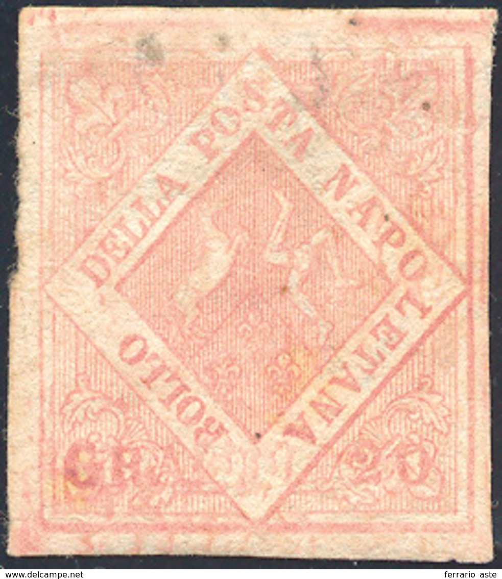 311 1858 - 20 Grana Rosa Brunastro, I Tavola (12), Nuovo, Gomma Originale, Perfetto. Raro. A.Diena, Enzo... - Naples