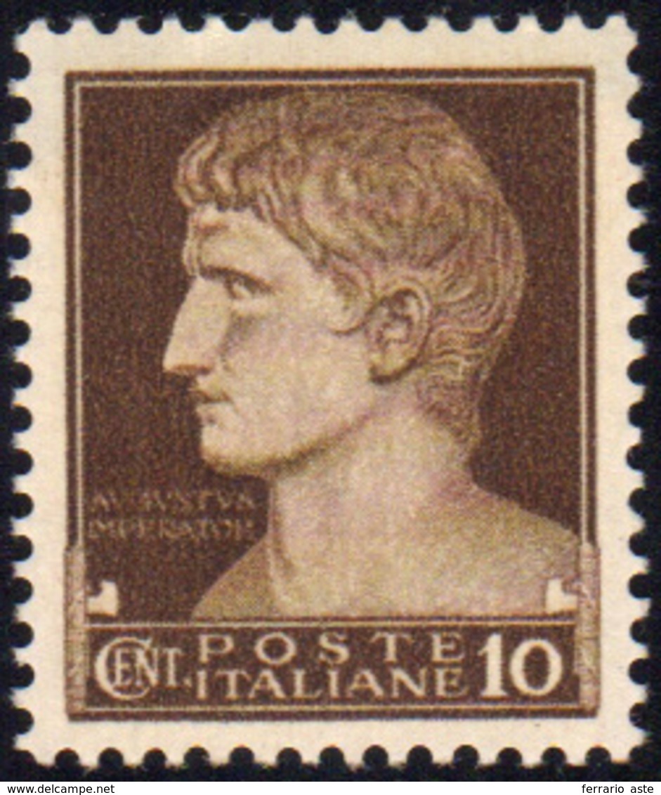 1178 1929 - 10 Cent. Imperiale, Carta Ricongiunta (245e), Gomma Integra, Perfetto.... - Other & Unclassified