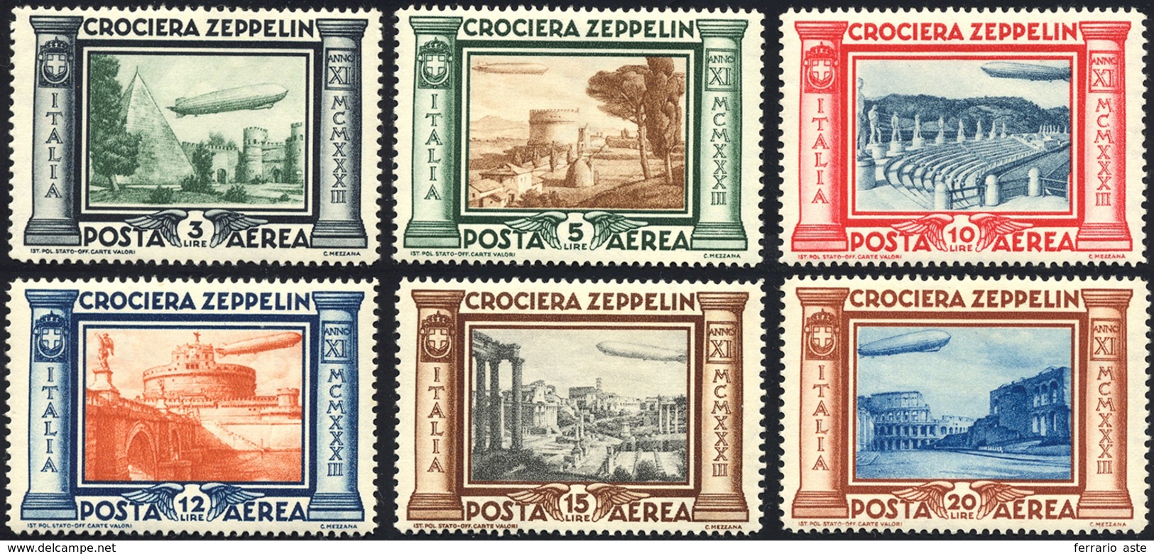 1214 1933 - Zeppelin (45/50), Ottima Centratura, Gomma Integra, Perfetti.... - Other & Unclassified