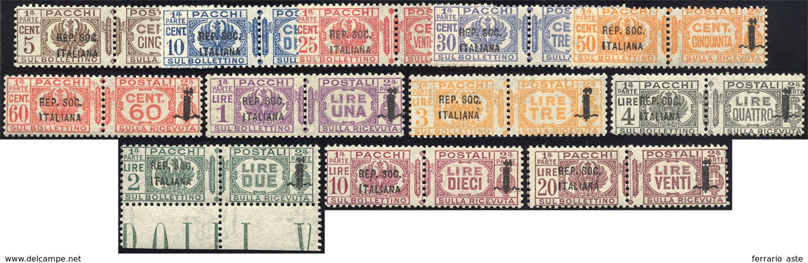 1430 1944 - Soprastampati, Serie Completa (36/37), Gomma Integra, Perfetti. Alti Valori Cert. Colla.... - Postpaketten