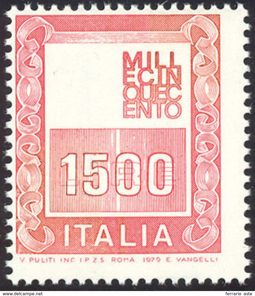 1482 1978 - 1.500 Lire Alti Valori, Senza Testa (Bolaffi N. 1538B, € 2.000), Gomma Originale Integra, Per... - Other & Unclassified