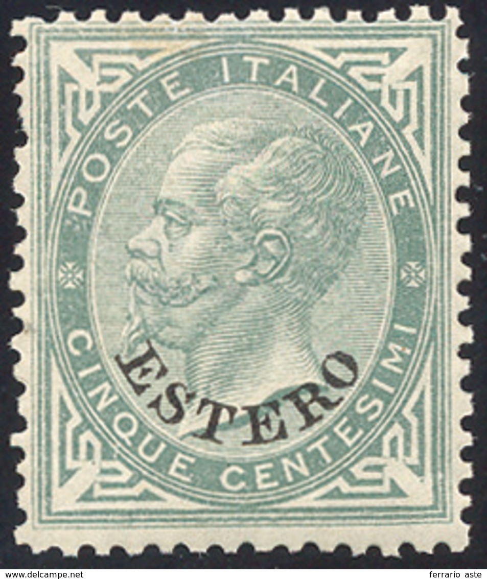 1631 EMISSIONI GENERALI 1874 - 5 Cent. Soprastampato (3), Discreta Centratura, Gomma Originale, Perfetto.... - Altri & Non Classificati