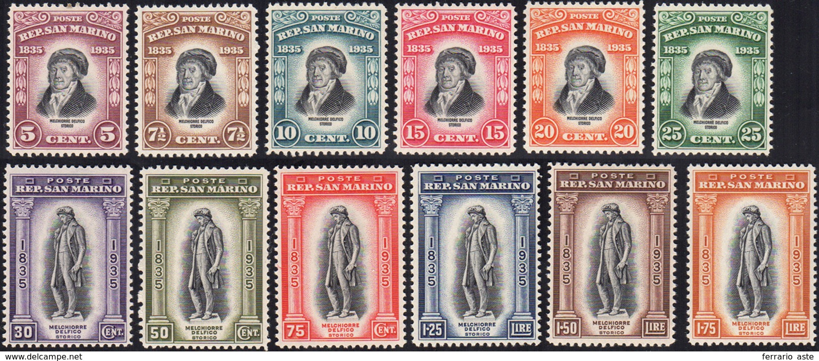 1925 1935 - Delfico (193/204), Gomma Integra, Perfetti.... - Andere & Zonder Classificatie