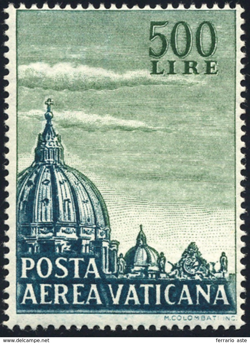 2016 1958 - 500 Lire Cupolone, Dent. 14 A Pettine (33/I), Nuovo, Gomma Integra, Perfetto. Fresco E Raro! ... - Aéreo