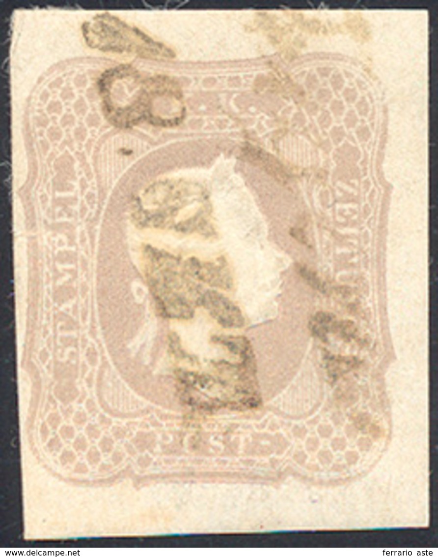 2035 AUSTRIA GIORNALI 1861 - 1,05 K. Lilla Grigio Chiaro (7a), Usato, Perfetto. Cert. Raybaudi.... - Europe (Other)