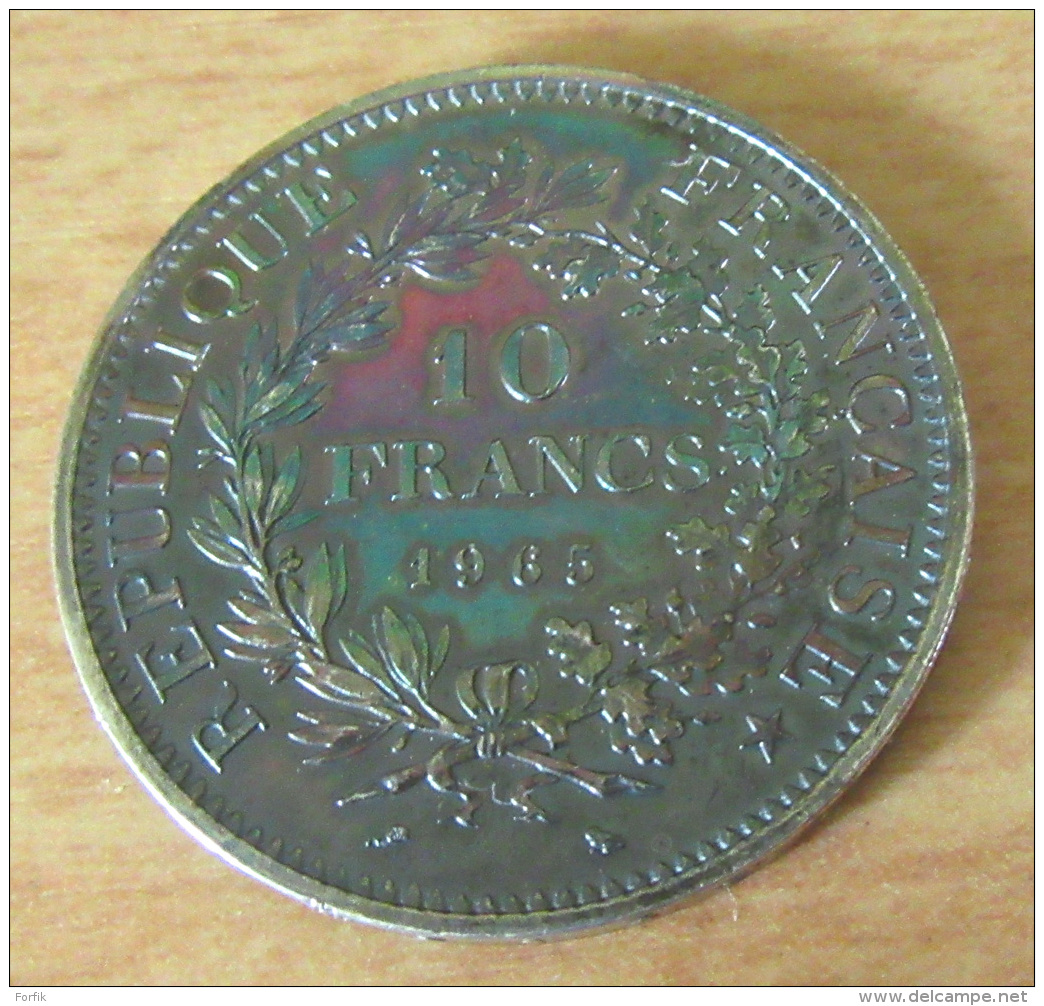 Monnaie 10 Francs Hercule 1965 - Etat SUP + Avec Patine Exceptionnelle - Autres & Non Classés