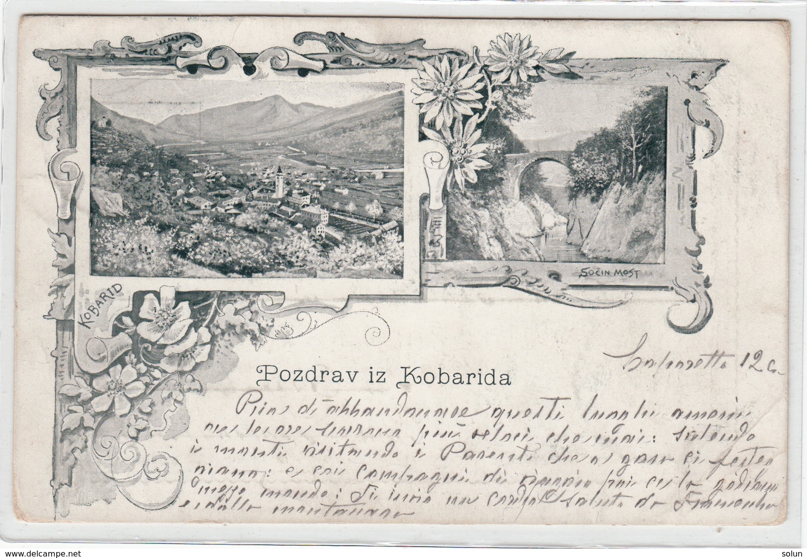 KOBARID CAPORETTO 1898   RAZGLEDNICA SLOVENIJA - Slovenia