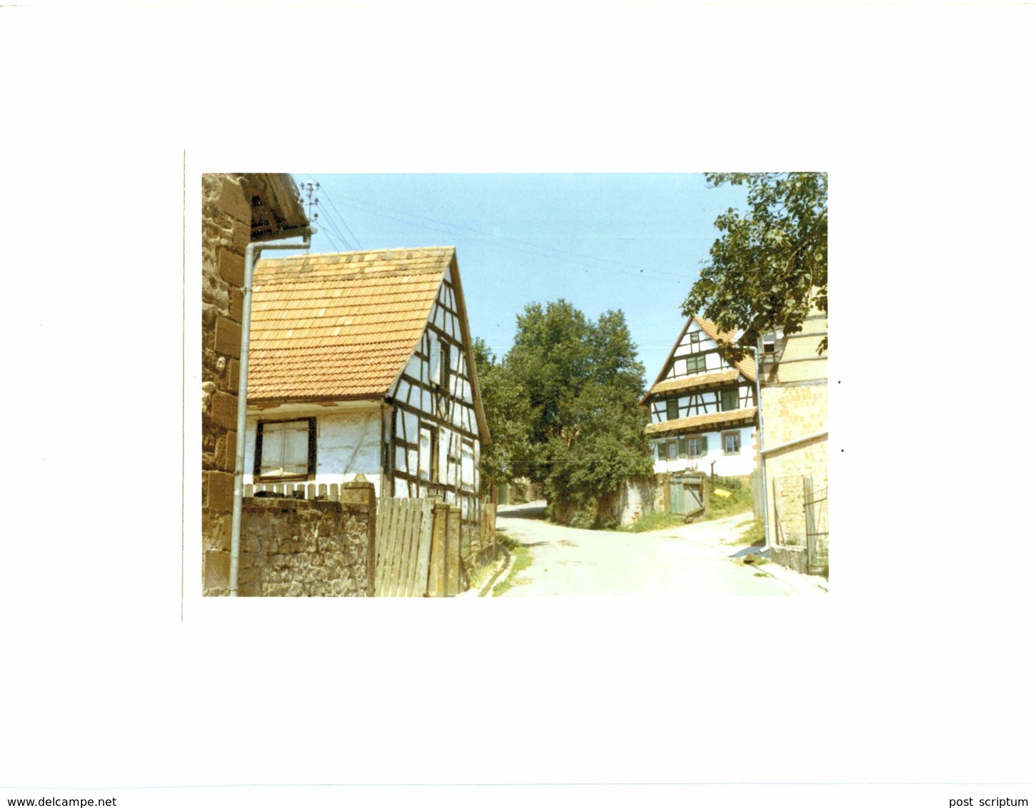 Photo Collée Sur Carton - Lieux - Alsace - Obersoultzbach - - Lieux