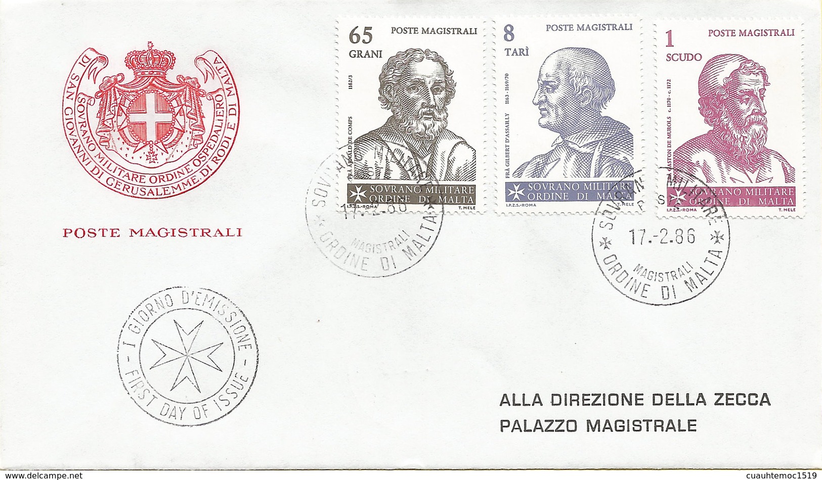 Malta - Malteserorden 1986: 2x FDC Mit Nr. 245-250 #X78 - Sovrano Militare Ordine Di Malta