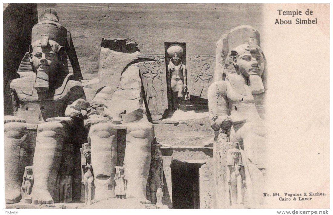 CPA    EGYPTE---TEMPLE DE ABOU SIMBEL---AVANT 1905 - Edfou