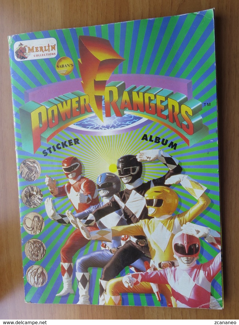 ALBUM POWER RANGERS DELLA MERLIN CON FIGURINE NON COMPLETO - - Other & Unclassified