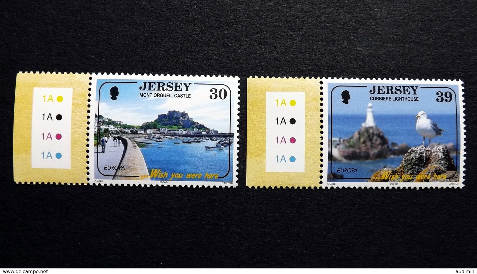 Jersey 1119/20 **/mnh, EUROPA/CEPT 2004, Ferien - Jersey