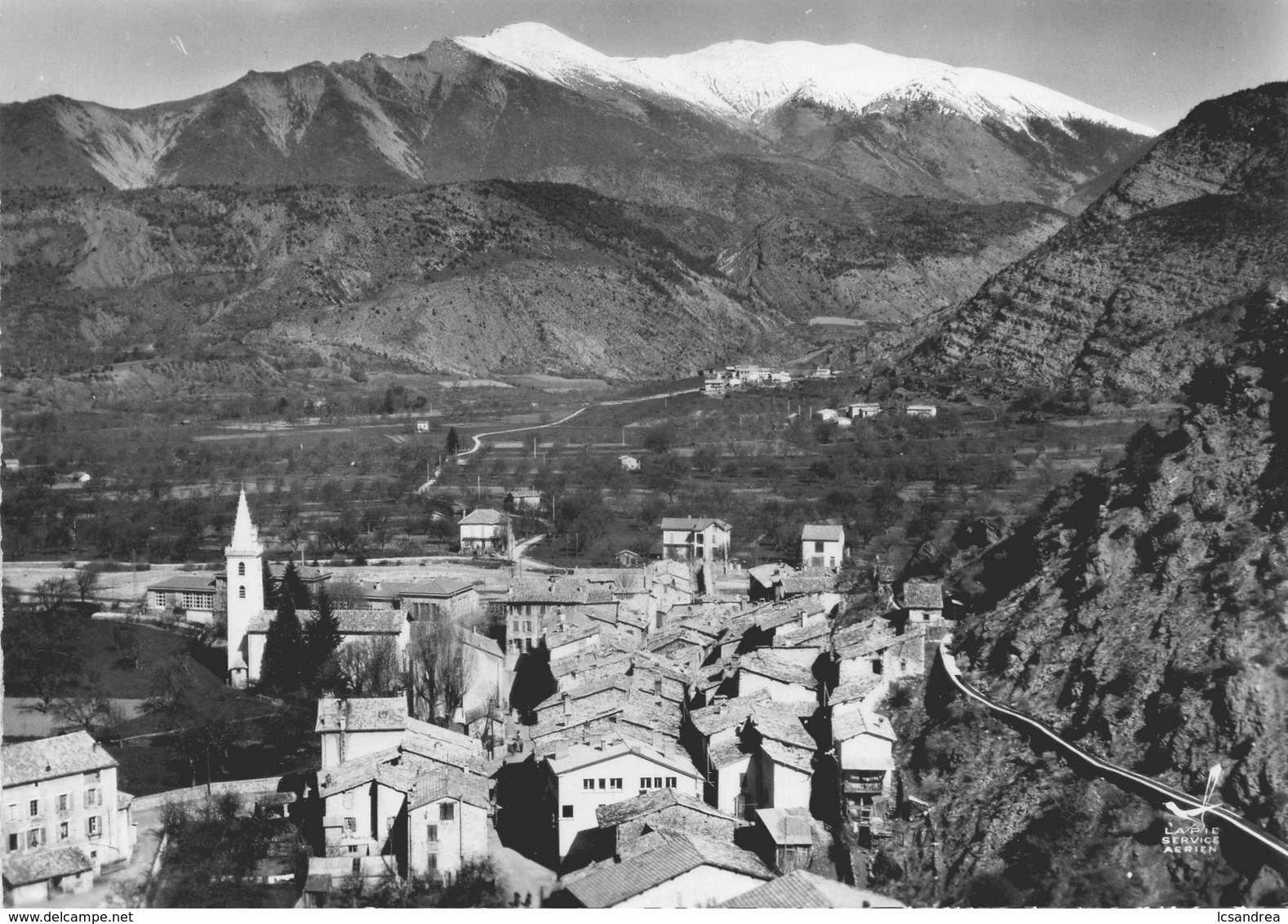 CPSM LA JAVIE - Centre Du Village Au Fond Sommet Du Blayeul - Autres & Non Classés