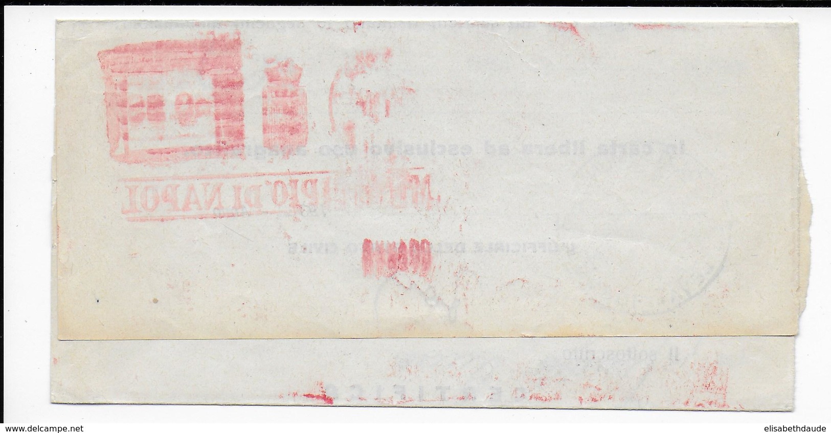 ITALIE - 1934 - ENVELOPPE De La COMMUNE De NAPOLI Avec EMA => BRESSANONE - Maschinenstempel (EMA)