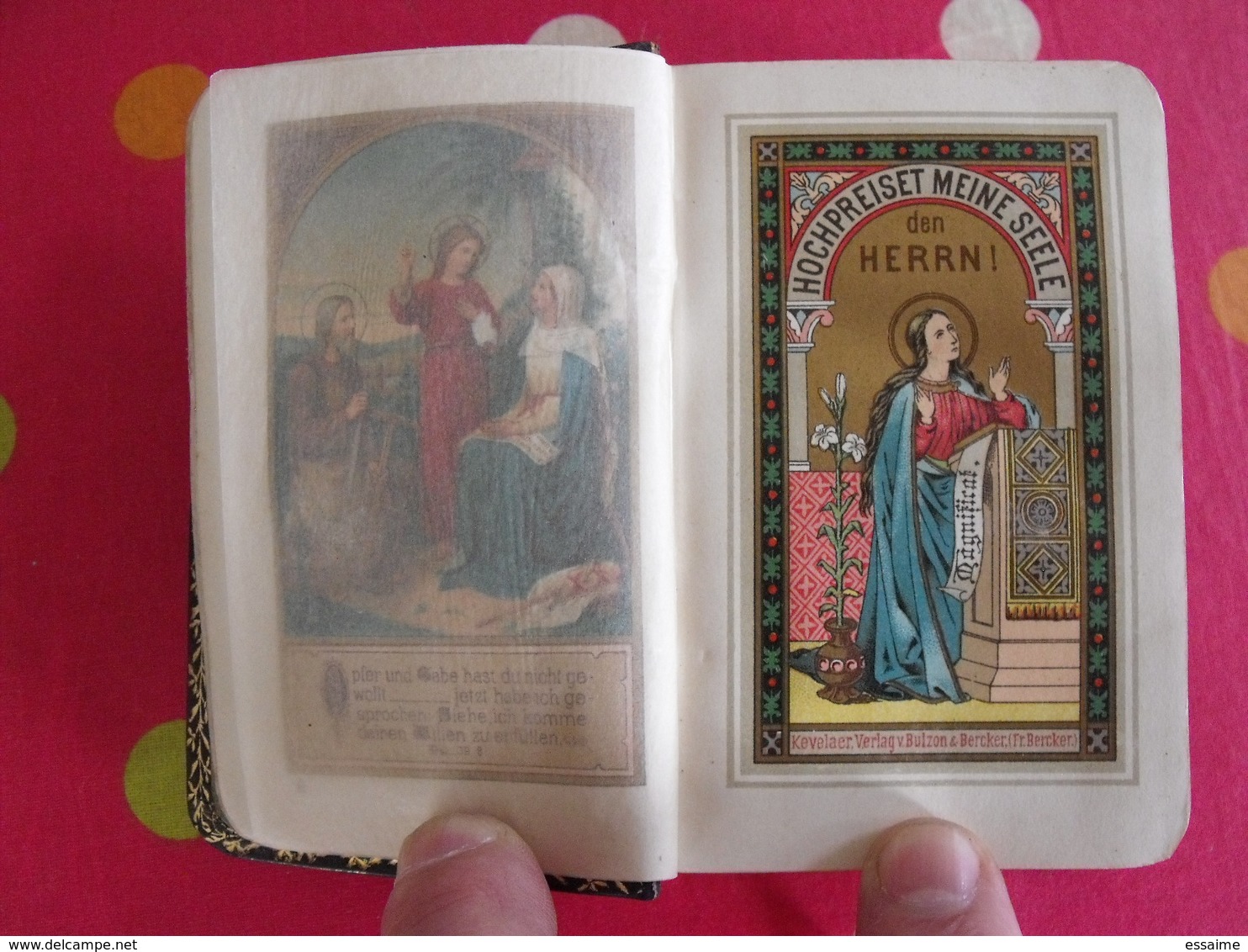 Hochpreiset Meine Seele Den Herrn. En Allemand. Missel Bible. Livre Religieux. 1900 - Libros Antiguos Y De Colección
