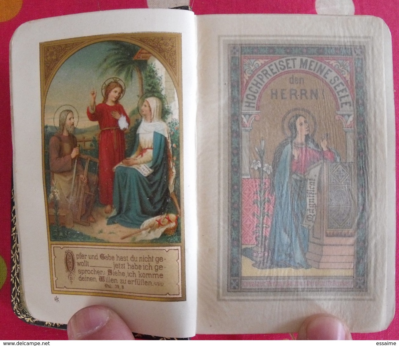 Hochpreiset Meine Seele Den Herrn. En Allemand. Missel Bible. Livre Religieux. 1900 - Libros Antiguos Y De Colección