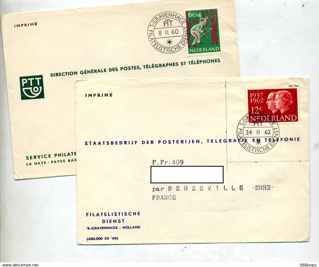 Lettre Cachet S'gravenhage  Ptt - Marcophilie