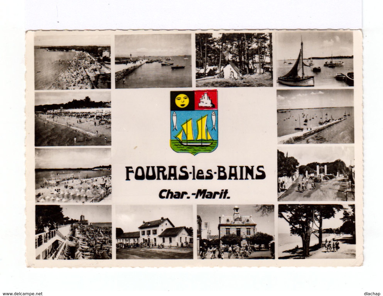 Fouras Les Bains. Multivues. Années 1960. (3019) - Fouras-les-Bains