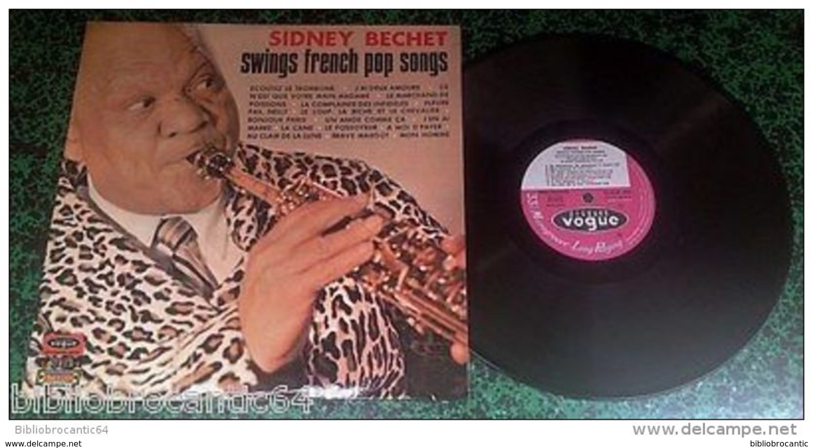 LP 30cm * SIDNEY BECHET " SWING FRENCH POP SONGS" *< VOGUE  CLVLX 403 < 1966 - Jazz