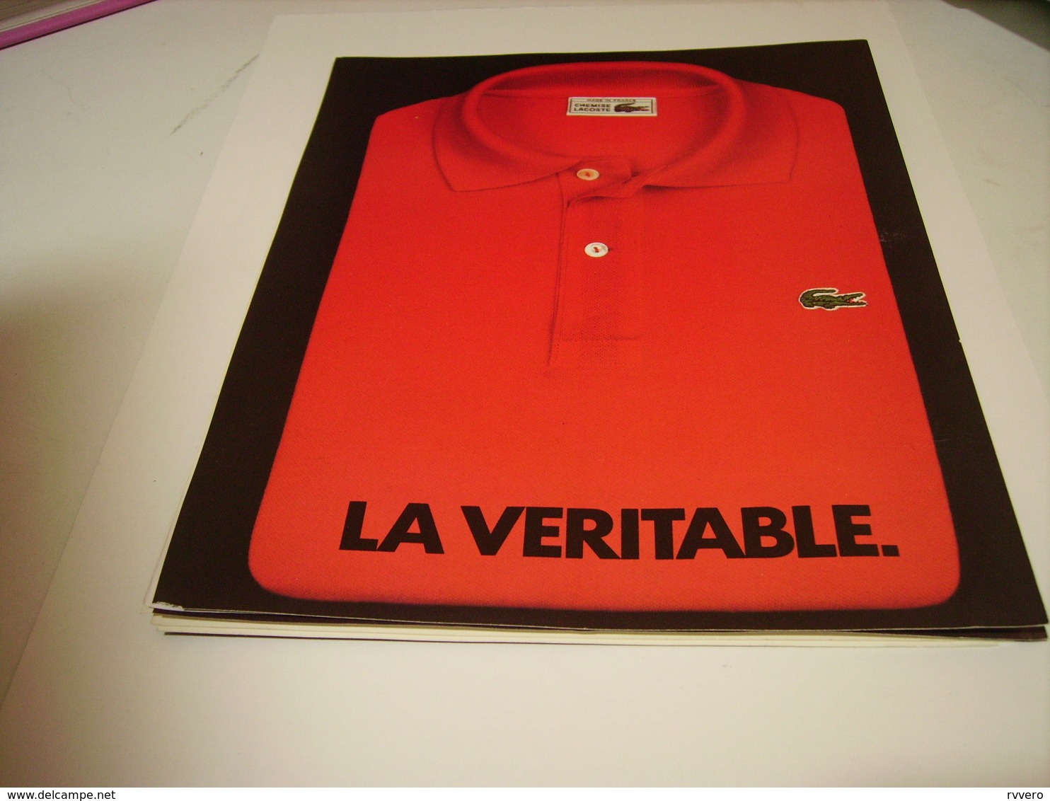 PUBLICITE MODE LE VERITABLE  LACOSTE  1983 - Other & Unclassified