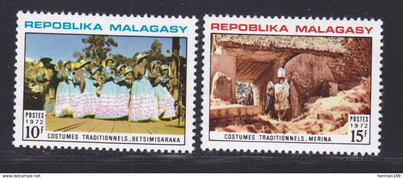 MADAGASCAR N°   513 & 514 ** MNH Neufs Sans Charnière, TB (7403) Costumes - Madagascar (1960-...)