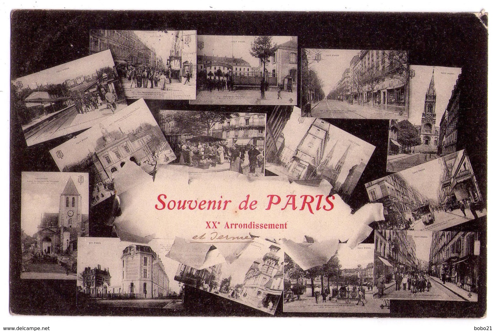 1948 - Paris ( XXe ) - Souvenir De Paris - XXe Arrondissement - - Arrondissement: 20