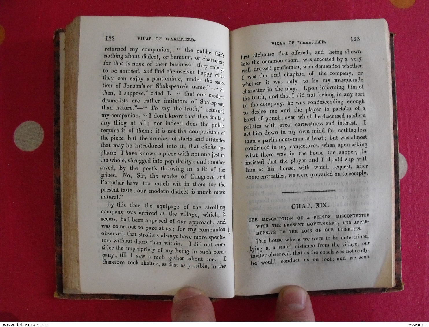 The Vicar Of Wakefield By Dr Goldsmith. Baudry Paris 1845 - 1800-1849