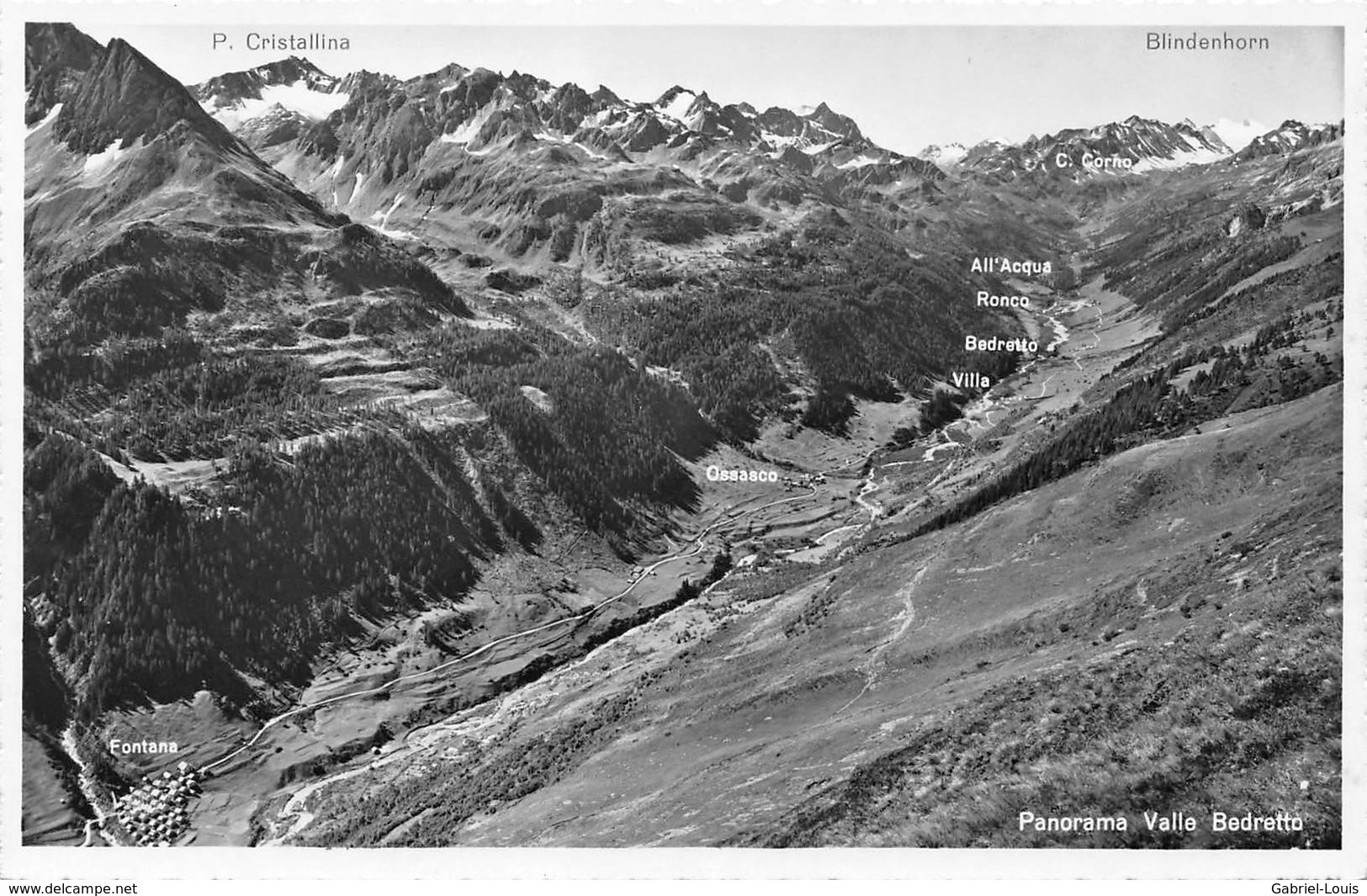 Panorama Valle Bedretto - Non Circulé - Bedretto