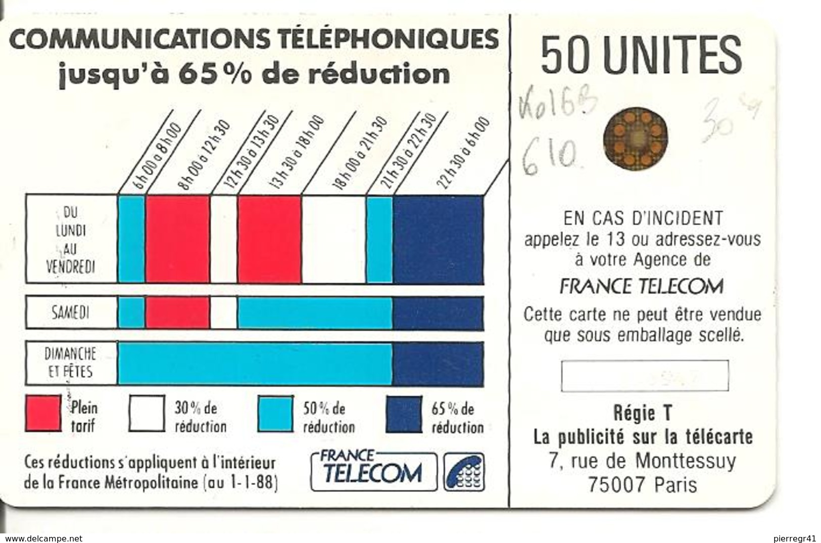 CARTE-µ-PUBLIC-Ko16B.610.540-50U-SC5on-Entourage-CORDON BLEU-6 Pe108947--TBE - Cordons'