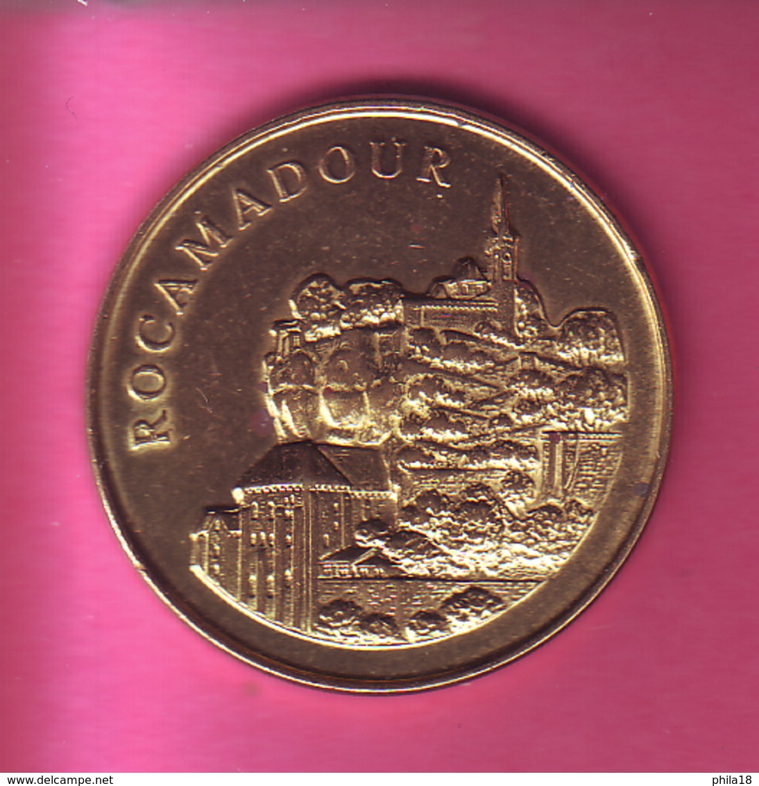 MEDAILLE  SOUVENIR  DE ROCAMADOUR AVEC AU REVERS BLASON - Autres & Non Classés