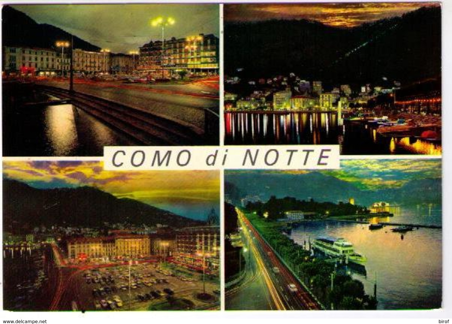 COMO DI NOTTE - PIAZZA CAVOUR - TRAMONTO (CO) - Como
