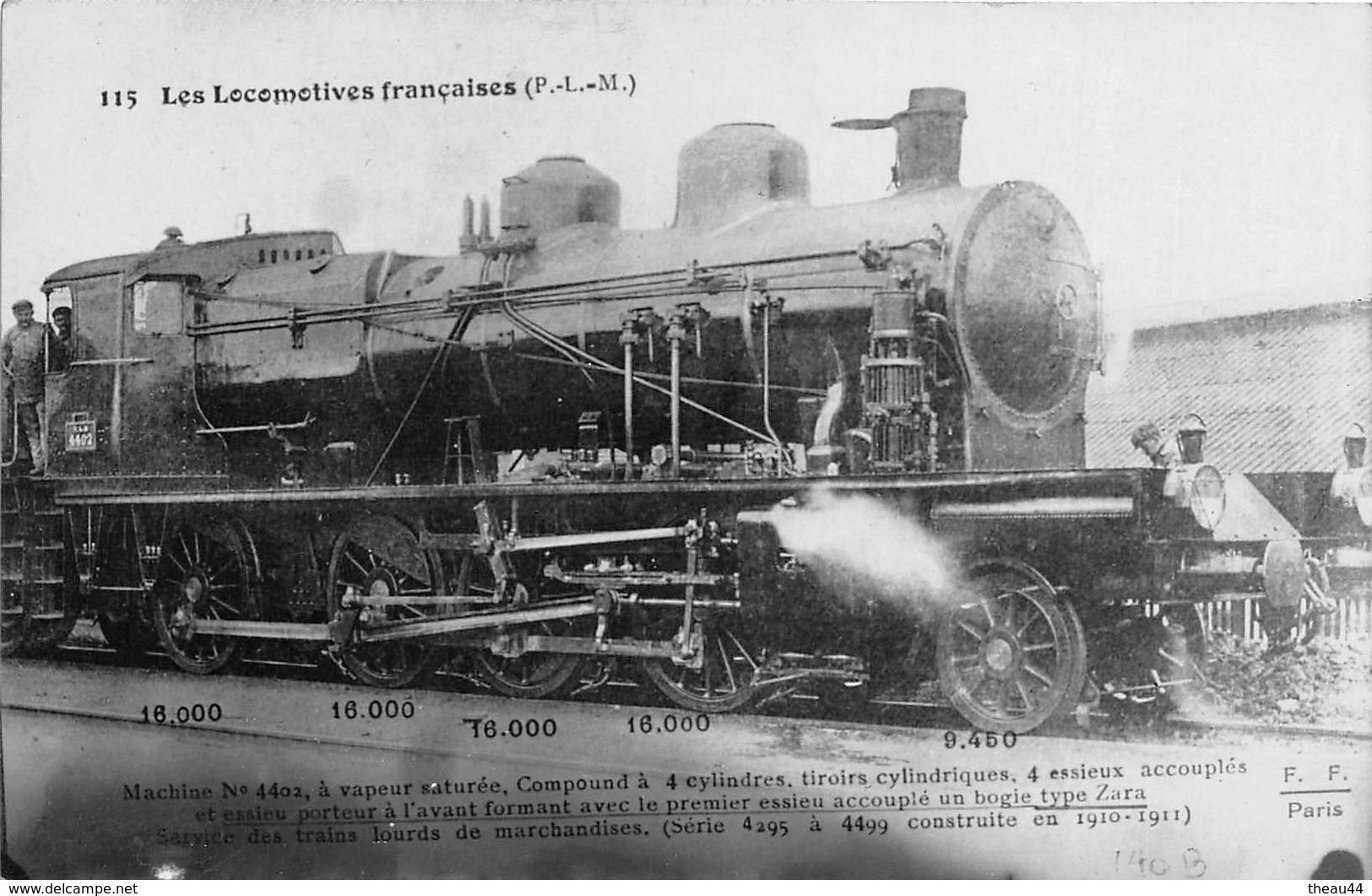 ¤¤   -  Carte-Photo D'une Locomotives Du P.L.M.  -  Train  , Chemin De Fer   -  ¤¤ - Trenes