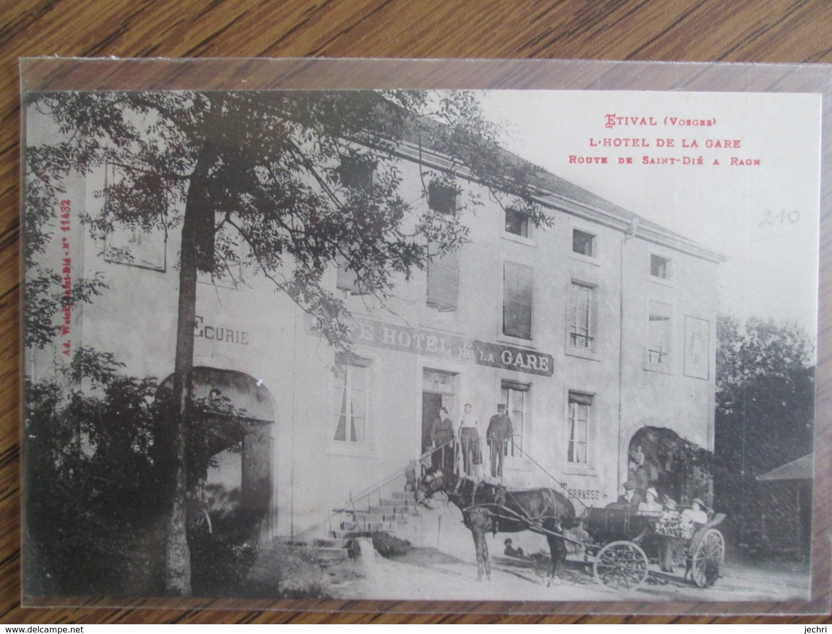 Etival ; L Hotel De La Gare ; Route De St Die A Raon - Etival Clairefontaine