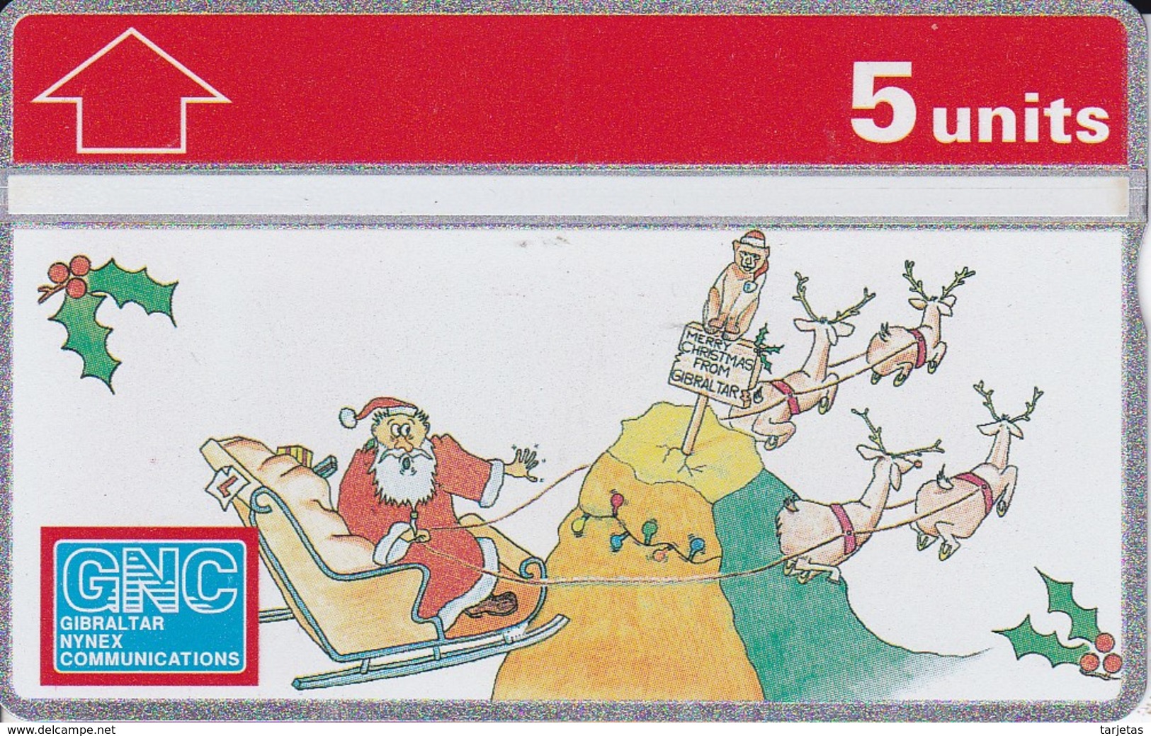 Nº 32 TARJETA DE GIBRALTAR DE NAVIDAD-CHRISTMAS  NUEVO-MINT (PAPA NOEL) - Gibraltar