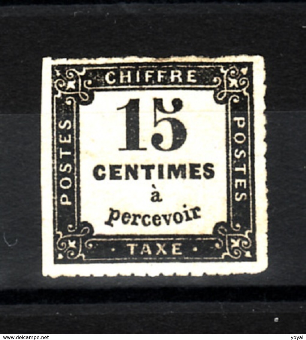 Taxe 1859 15c Type IB  F158 - 1859-1959 Oblitérés