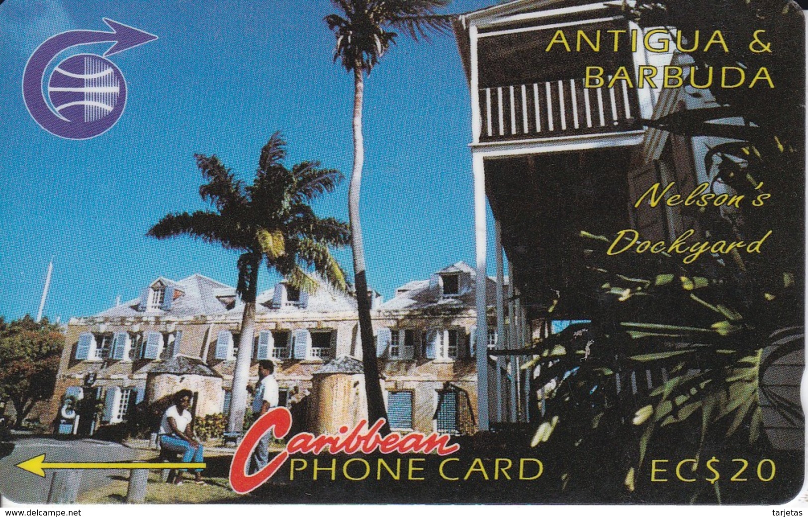 TARJETA DE ANTIGUA Y BARBUDA DE NELSON'S DOCKYARD  3CATB - Antigua En Barbuda