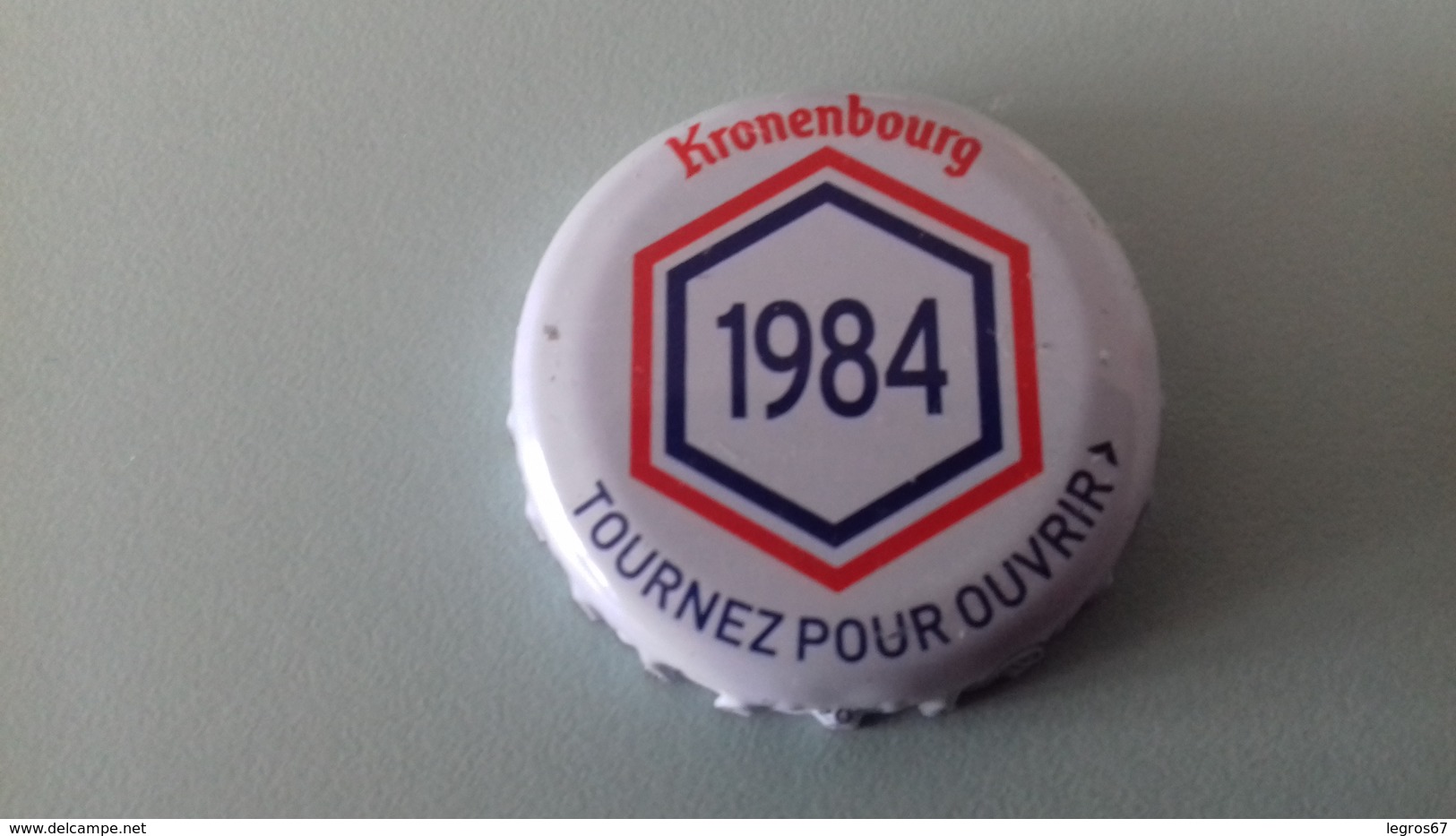 CAPSULE DE BIERE KRONENBOURG 1984 BLANCHE - Cerveza