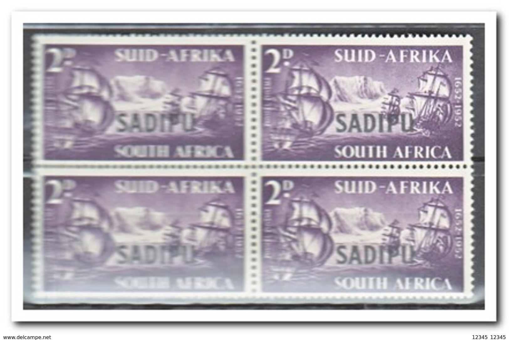 Zuid Afrika 1952, Postfris MNH, Stampexhibition With Overprint Satise And Sadipu - Neufs