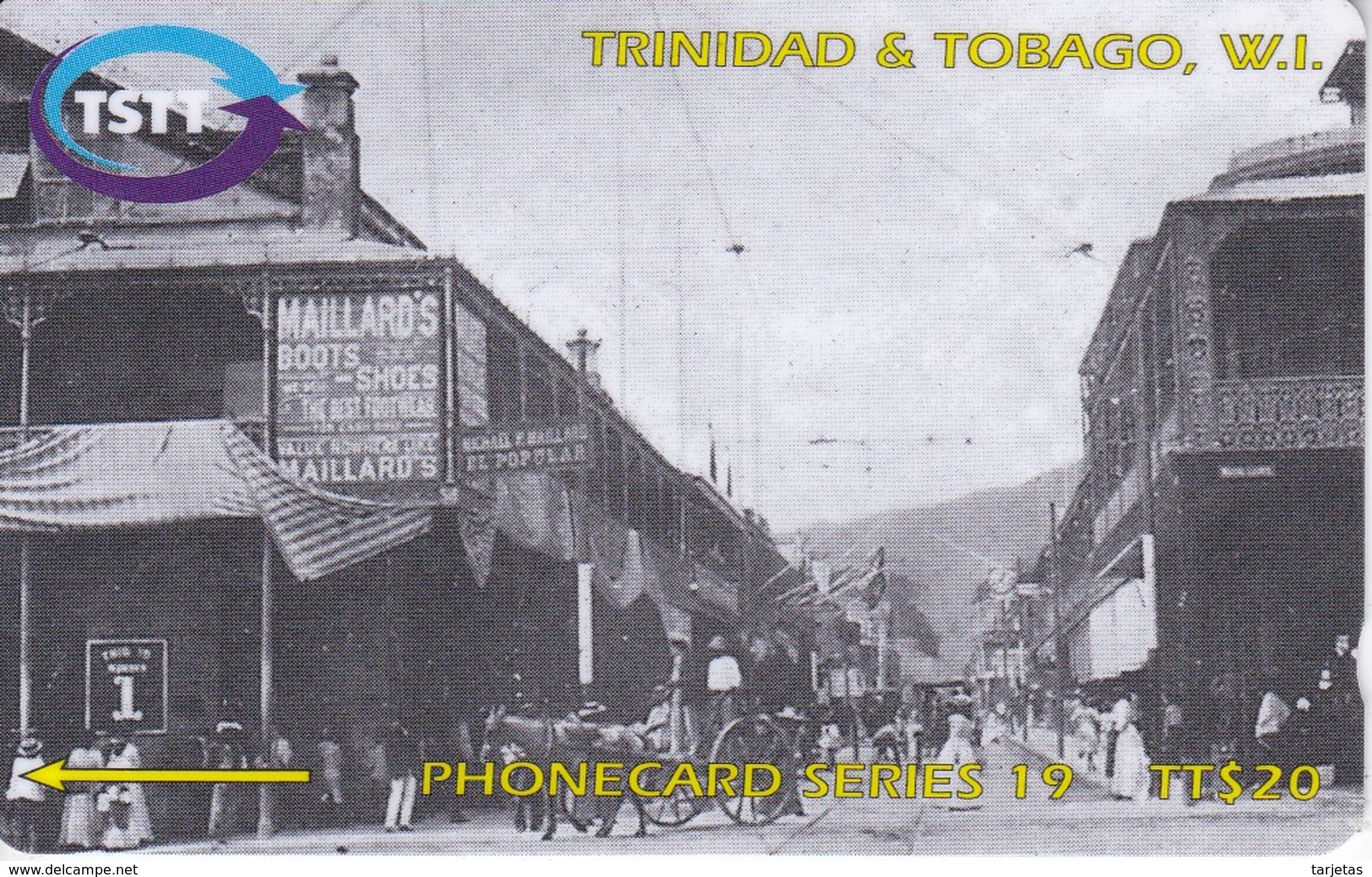 TARJETA DE TRINIDAD Y TOBAGO DE ROOT OF FREDERICK STREET IN 1905  267CTTA - Trinité & Tobago