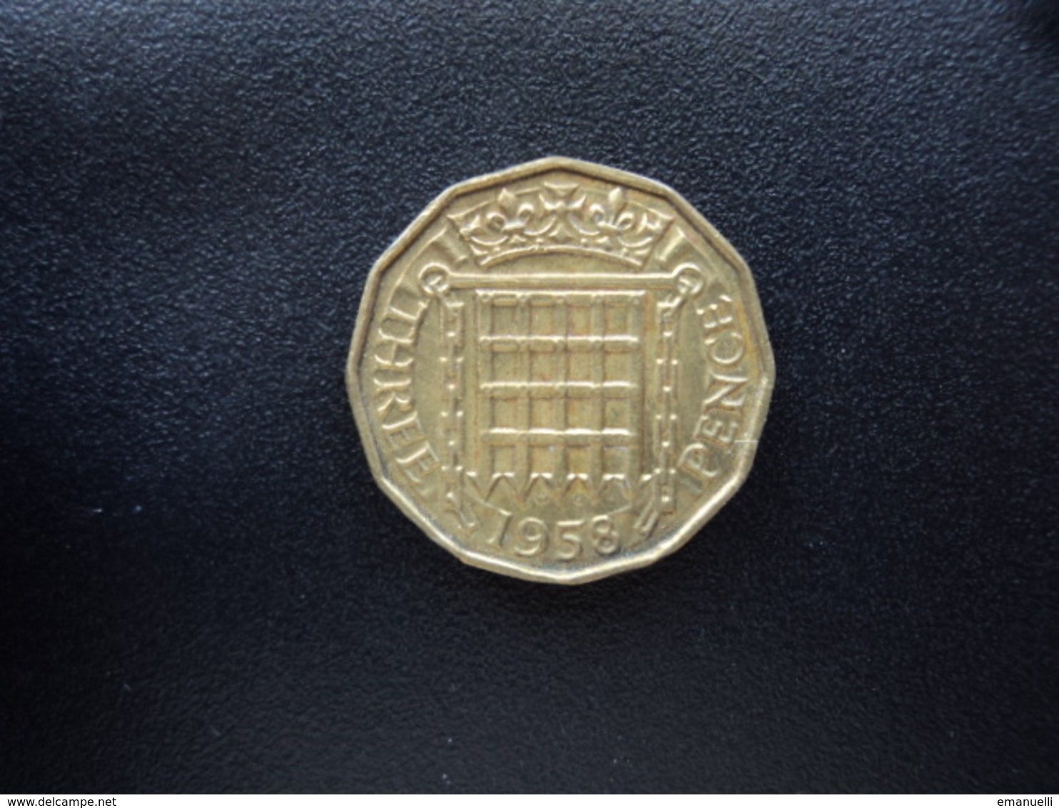 ROYAUME UNI : 3 PENCE  1958    KM 900     TTB Saucé - F. 3 Pence