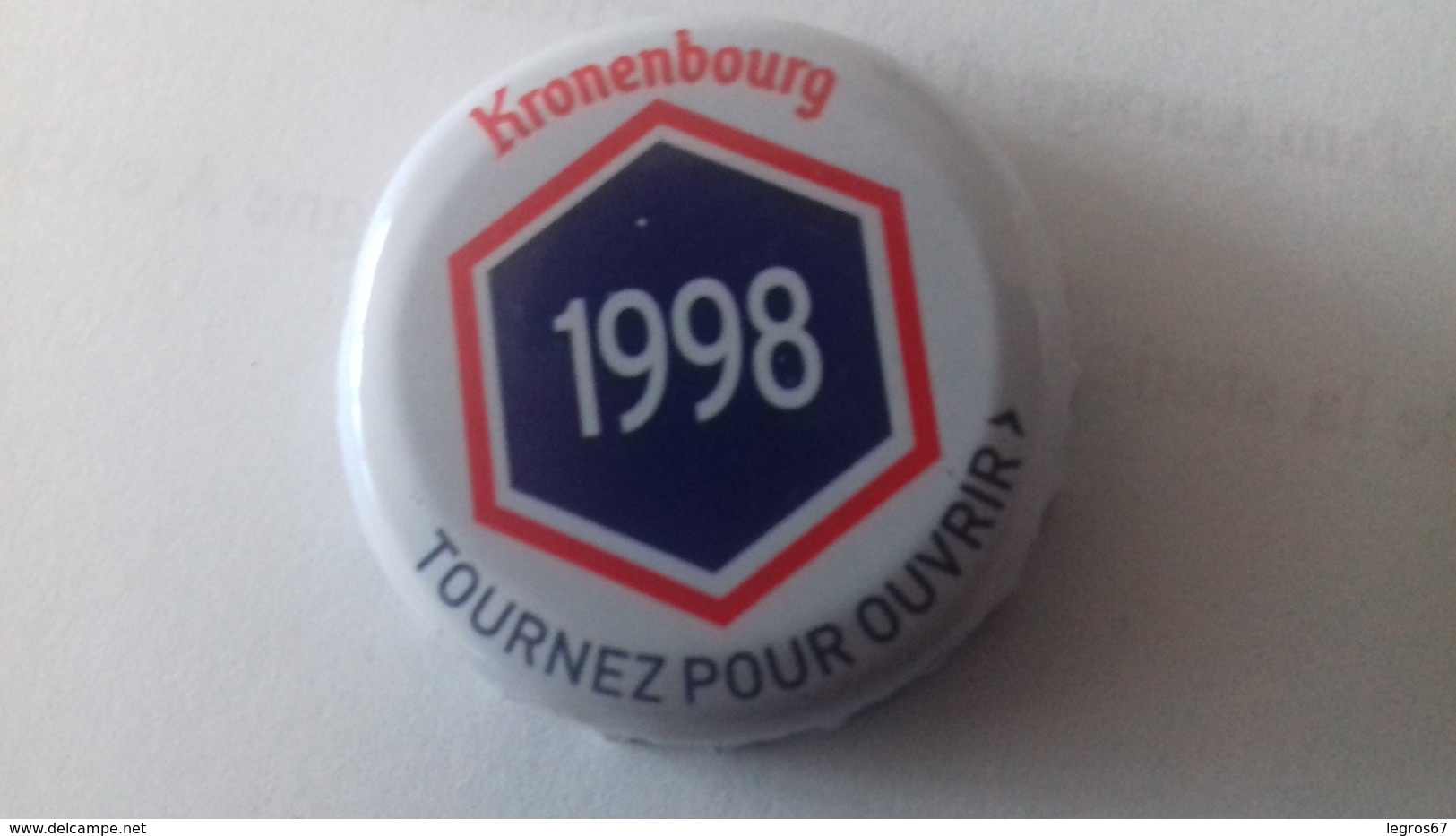 CAPSULE DE BIERE KRONENBOURG 1998 BLEUE - Cerveza