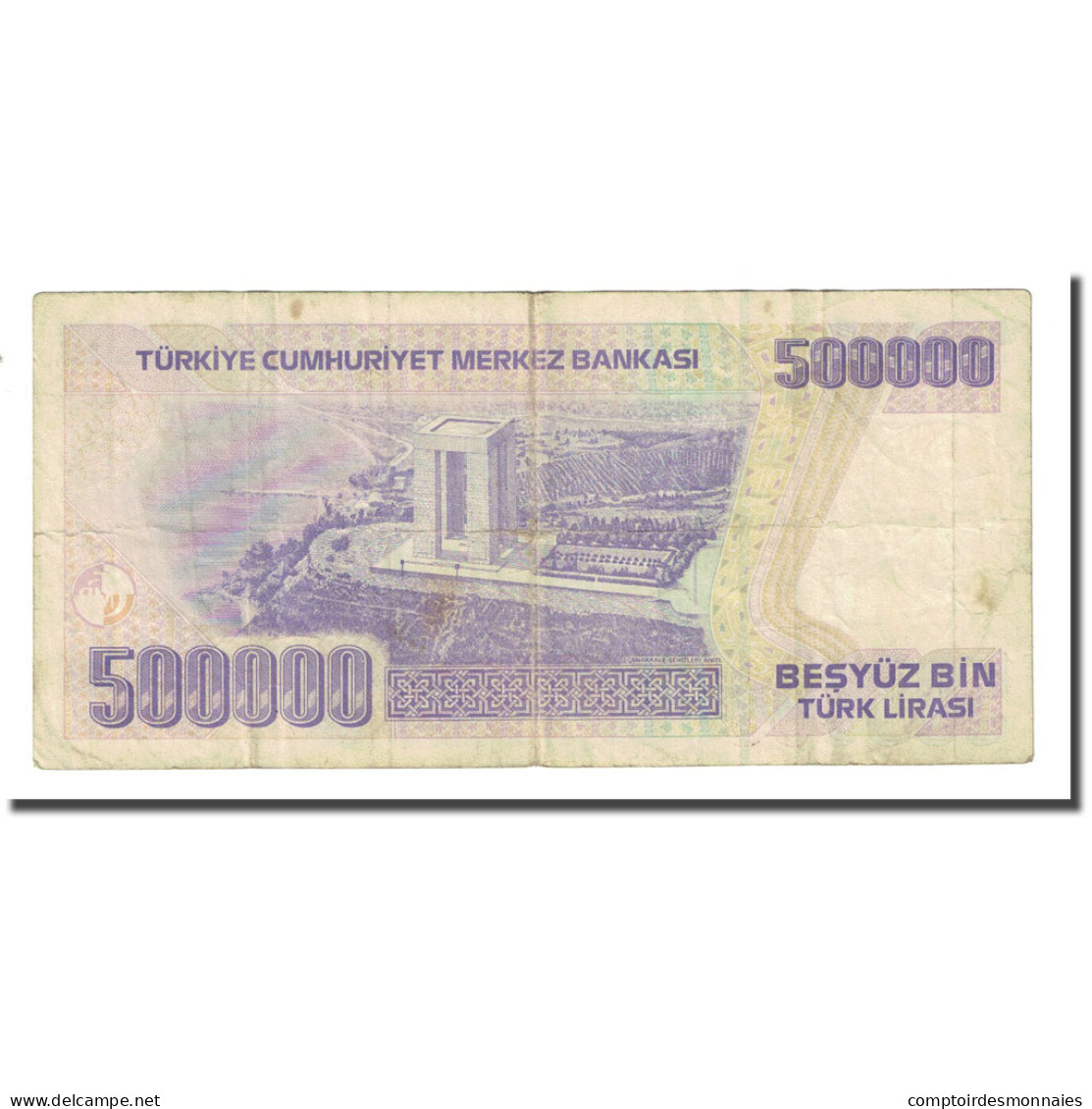 Billet, Turquie, 500,000 Lira, L.1970, KM:212, TB - Turquie